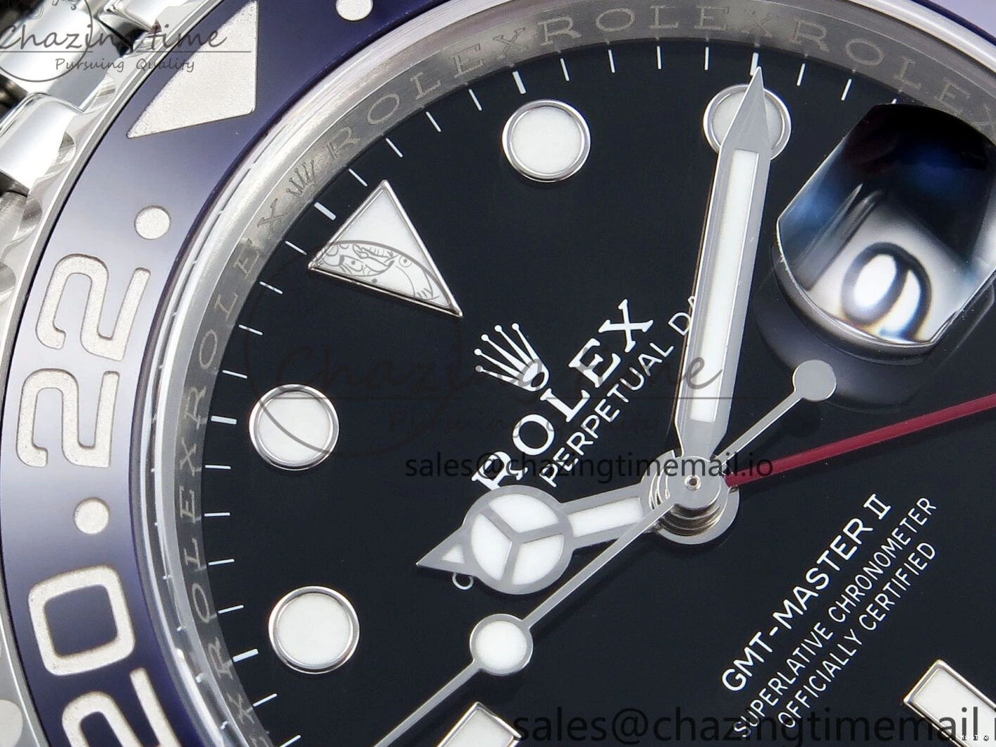 MiroTime 0206 SportInspired GMT-Master II 126710 BLRO Blue Red Ceramic Clean Factory Best Edition on Jubilee Bracelet DD3285 CHS V 1540